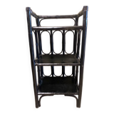 Black rattan shelf