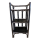 Black rattan shelf
