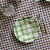 La Redoute x Selency set of 4 semi-deep green plates