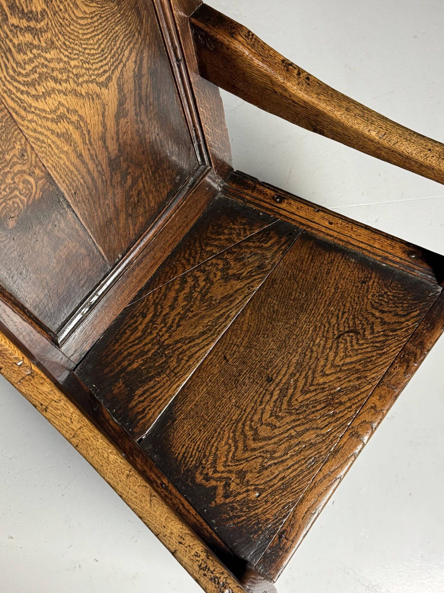 Chaise anglaise en chêne, 1650-1670