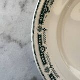 Longwy Earthenware Flat Plate - Josette Model