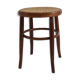 Curved wooden bistro and canne seating