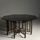 Table basse octogonale en bambou XL