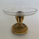 Coupe de table napoleon III en bronze et verre fin XIXe dorure