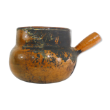 Old toupine, glazed terracotta pottery, haute Pyrenees