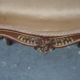 Set of 6 chairs style Louis XV Walnut end XIX