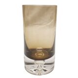 8 verres à eau en verre fumé à inclusion pierre schneider 70's