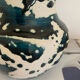 Vintage duck blue pot or vase