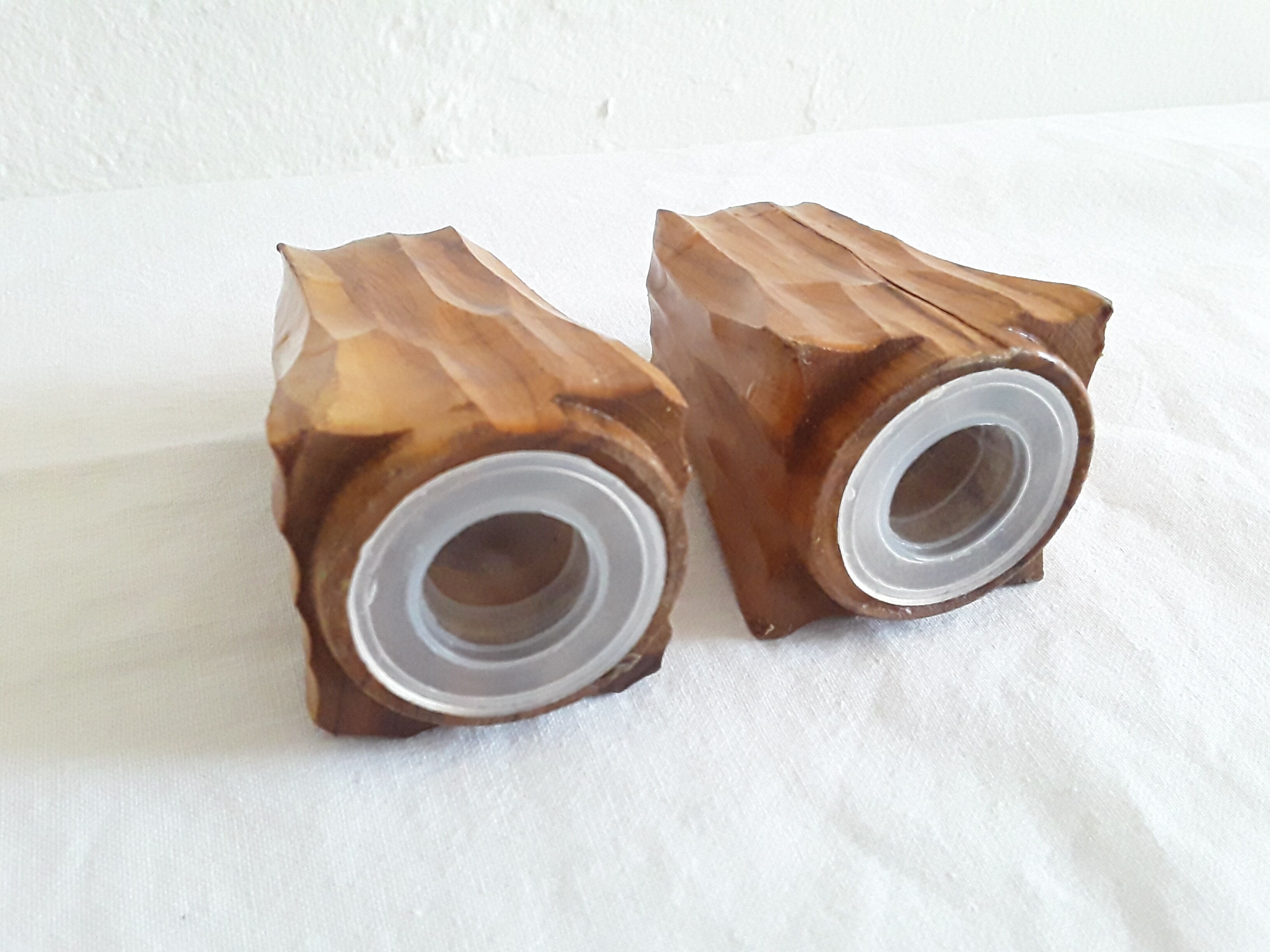 Vintage wooden salt and pepper shaker