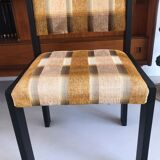 Chair 1970 Scottish velvet fabric