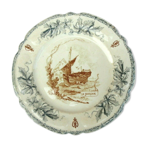 Assiette art nouveau