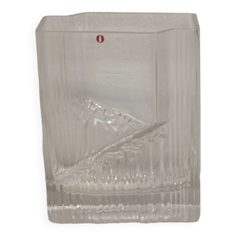 Scandinavian glass vase by vintage Tapio Wirkkala.