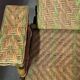 Ancienne chaise longue fauteuil en rotin osier de jardin