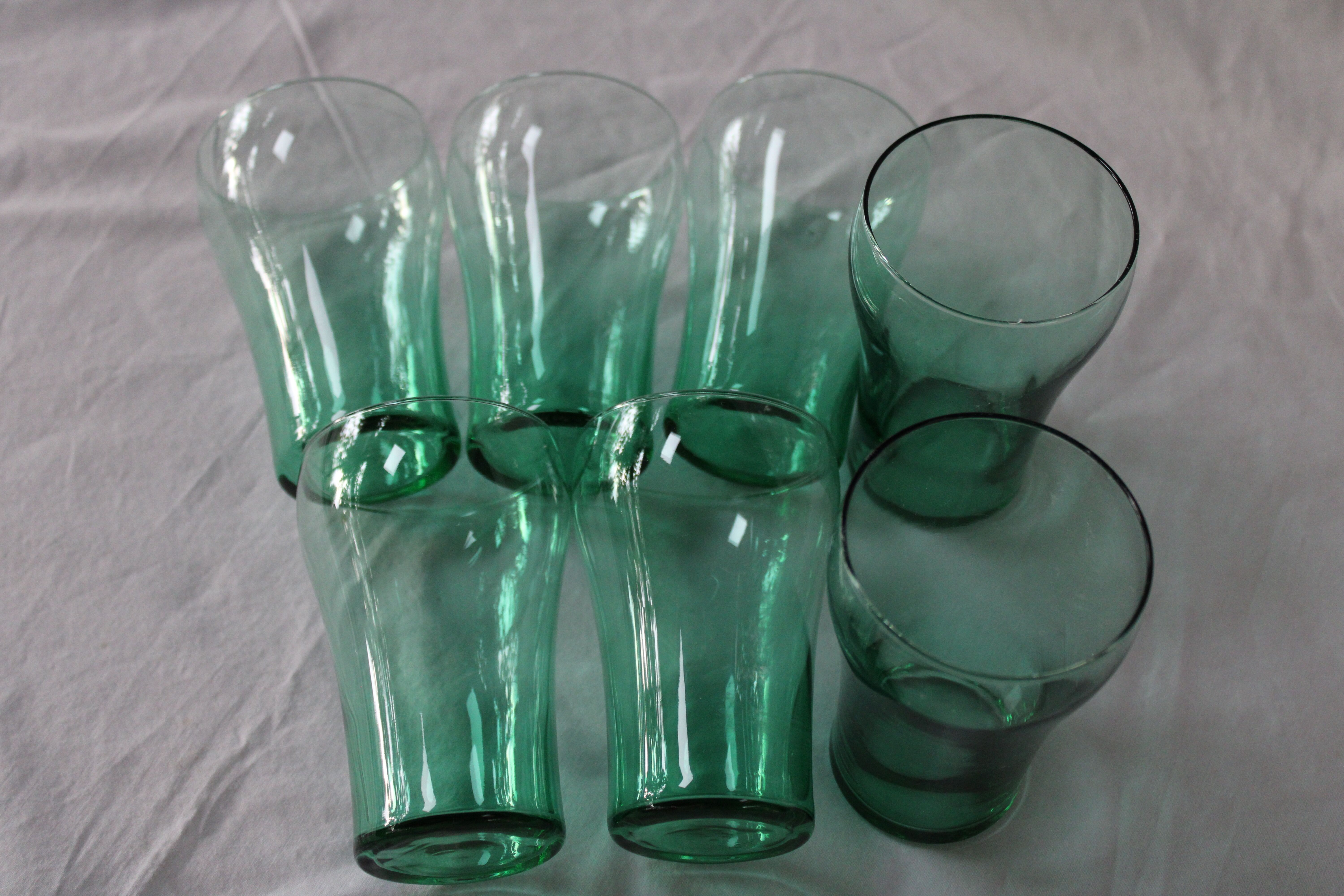 Lot of 7 vintage water glasses