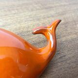 Whale Figurine Ashtray in Ceramic by Ceramica D'Arte, Salerno, Italy, 1970s