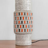 Guido Gambone enamelled ceramic lamp
