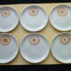 Set of 6 Flat Plates Faïence de St Amand 1713 Vintage 70s