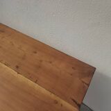 Table de Ferme rustique en merisier massif 19éme - 1m91.5