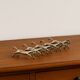 Set of 5 vintage silver metal horse knife rests