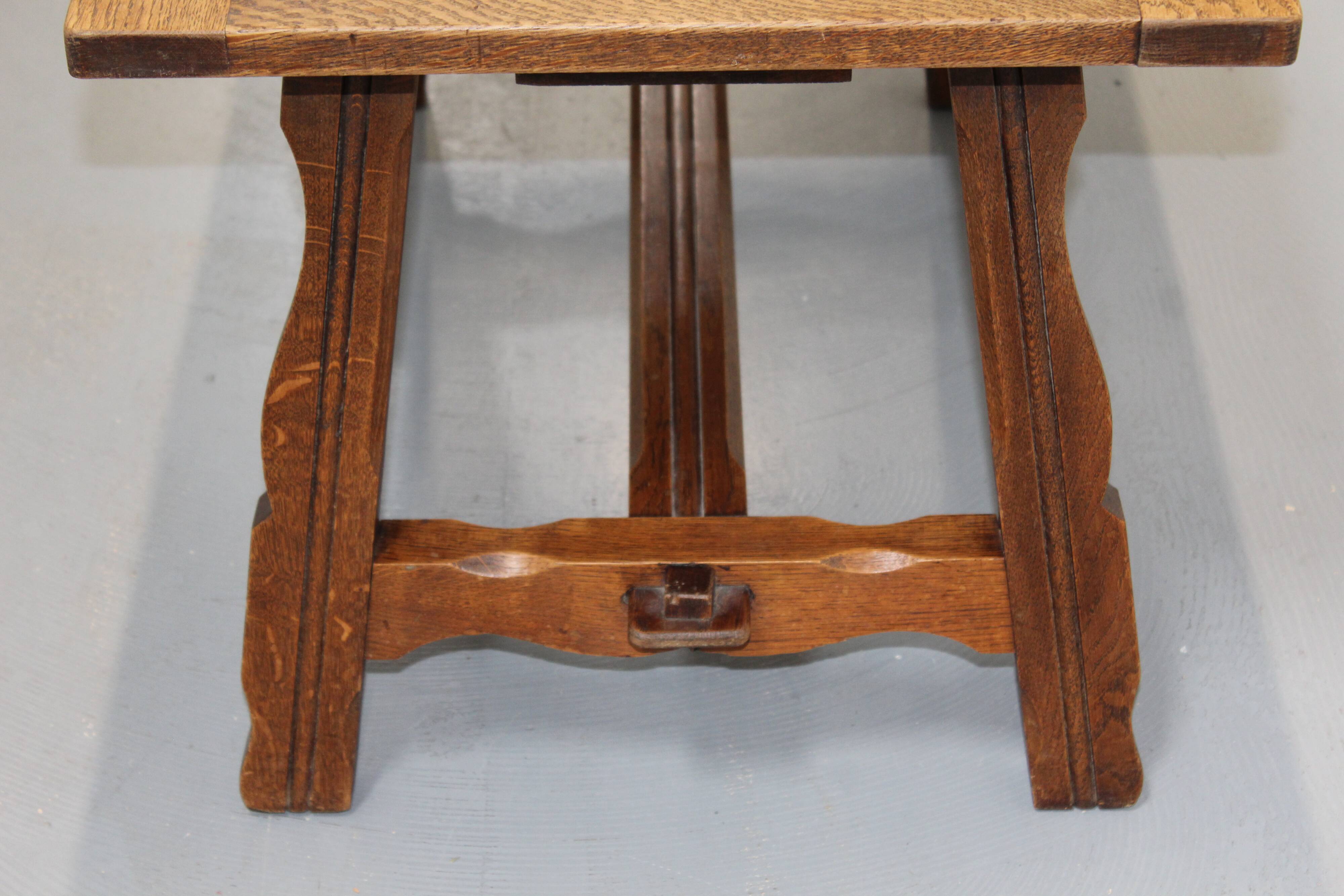 Rustic wooden coffee table