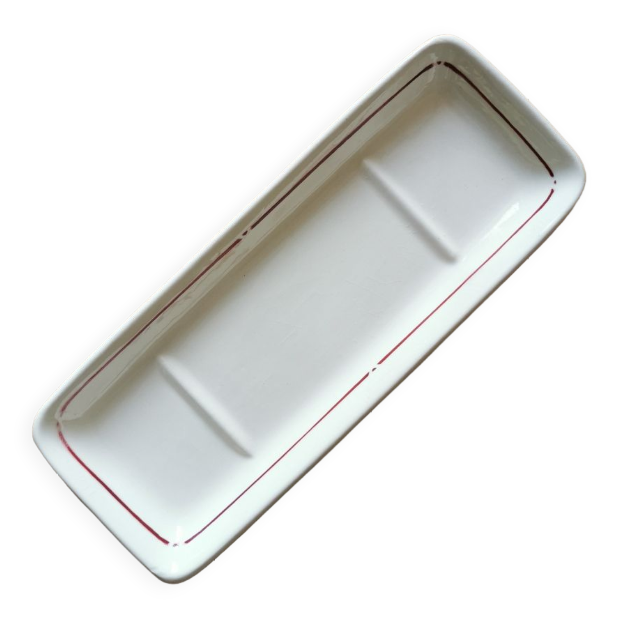 Vintage comb holder Sarreguemines