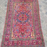 Tapis d'orient fait main ancien persan esfahan 2,15 x 1,35 m