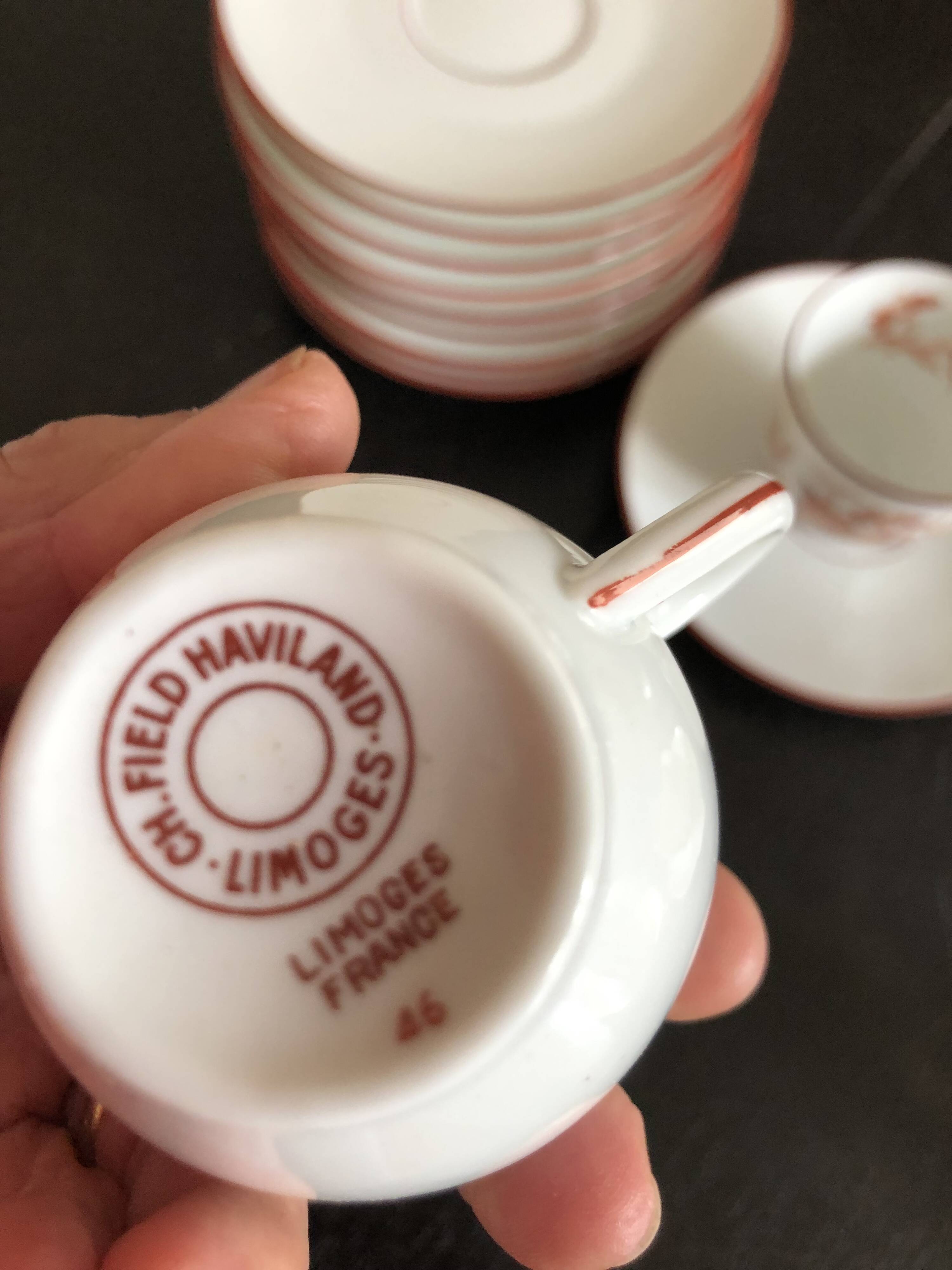 Ch Field Haviland porcelain tea and coffee set