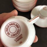 Service à thé et café en porcelaine Ch Field Haviland