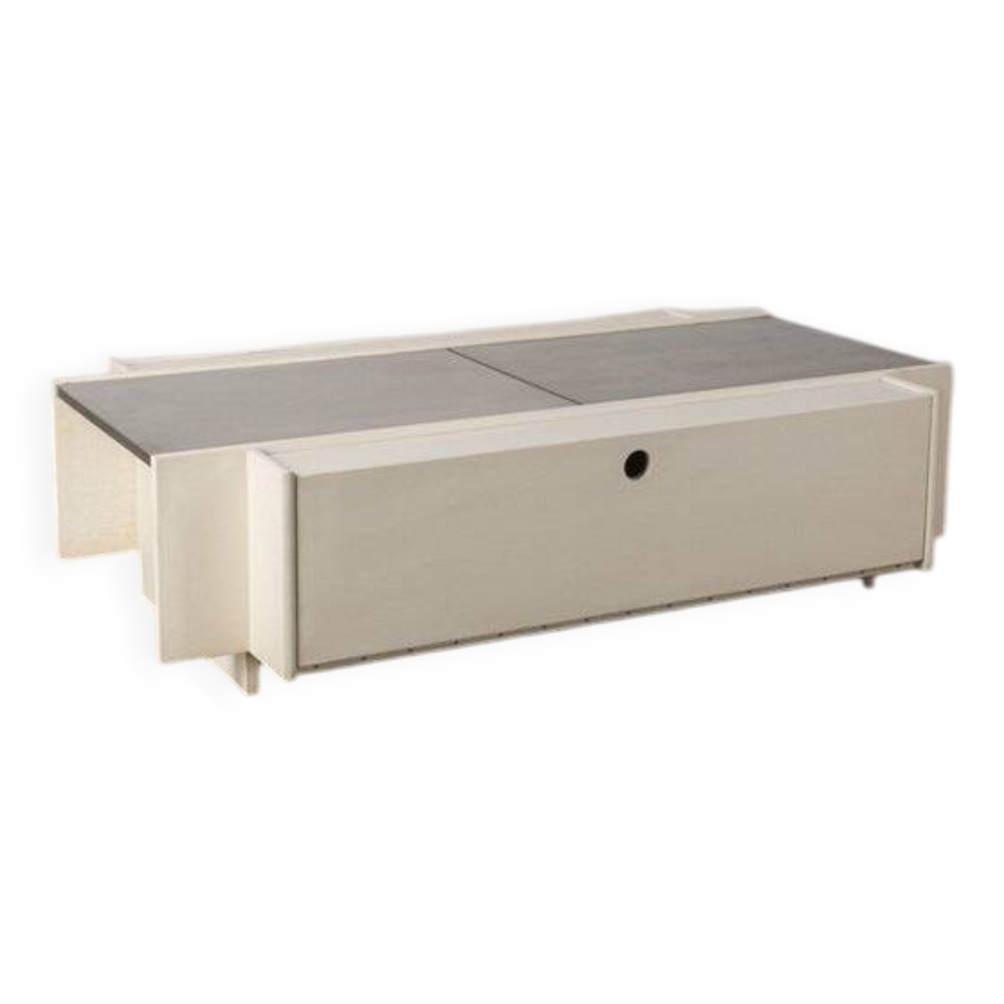 Wooden and chromed metal vintage bar table, 60s
