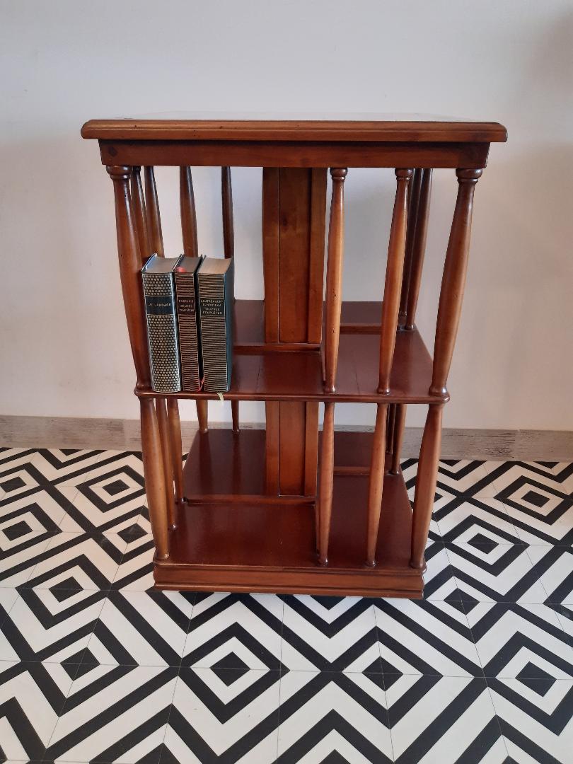 English revolving bookcase