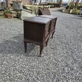 Pair of Louis XV style oak bedside tables