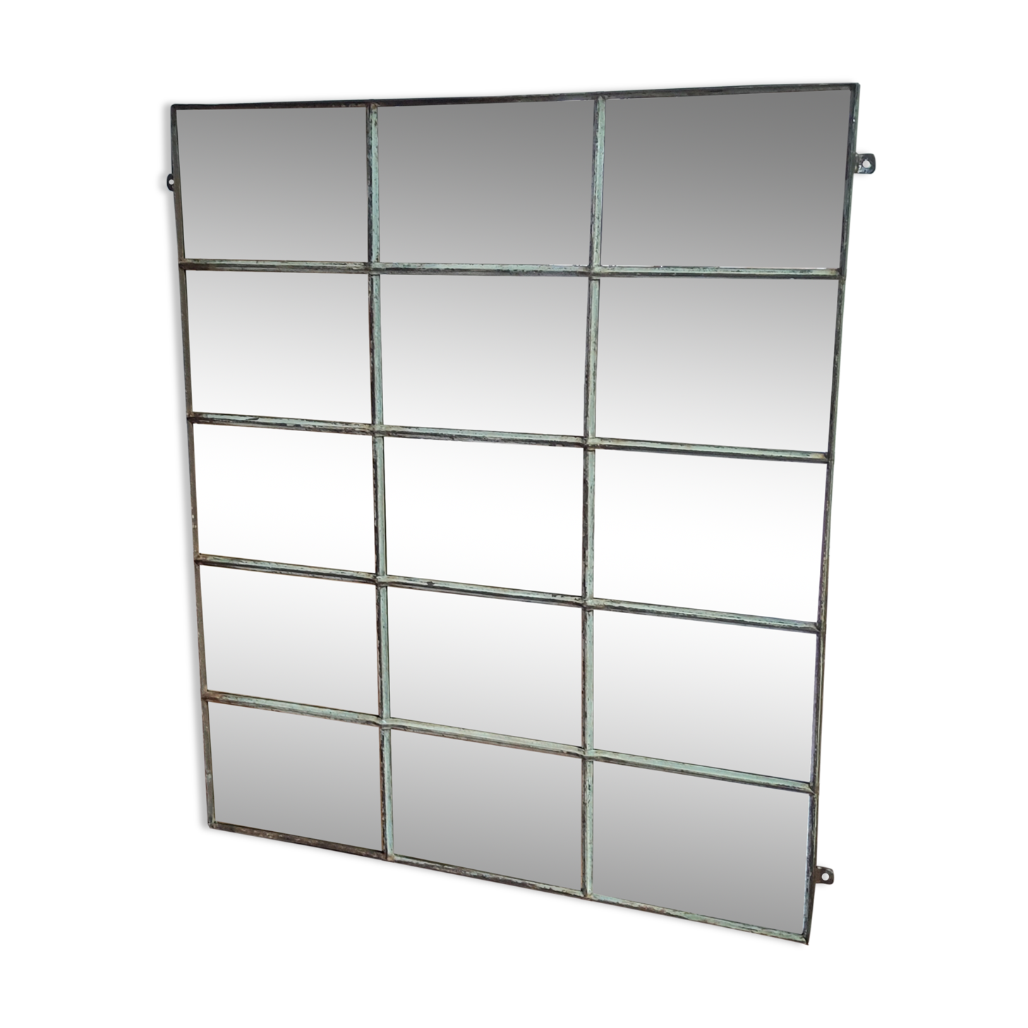 Industrial cast iron mirror