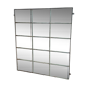 Industrial cast iron mirror