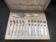 Vintage Art Deco Silver Plated Dessert Fork Set: J. Aussavy, France, 1950s