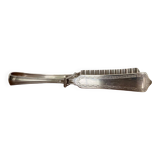 Silver asparagus tongs with Minerva hallmark, 19th century