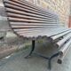 Banc de parc vintage