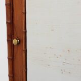 Armoire d'apothicaire en imitation bambou avec miroir et tiroir, France années 1900