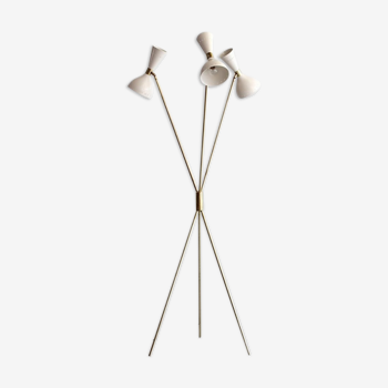 Moonlight tripod floor lamp white