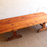 Coffee table on convent trestles