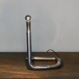 Lampe de table vintage en métal chromé, Italie, années 1970