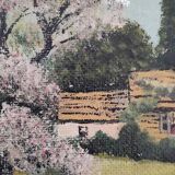 Painting on wood signed