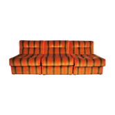 Striped armchairs, 1970s, set of 3