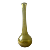 Vase soliflore en verre soufflé bullé