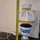 Italian Porcelain Table Lamp - Hand-painted,  blue and white floral