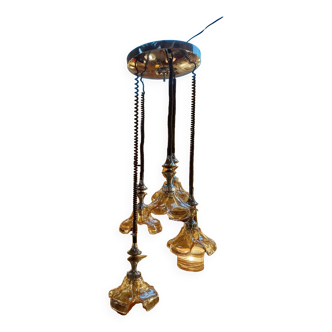 70s waterfall pendant light