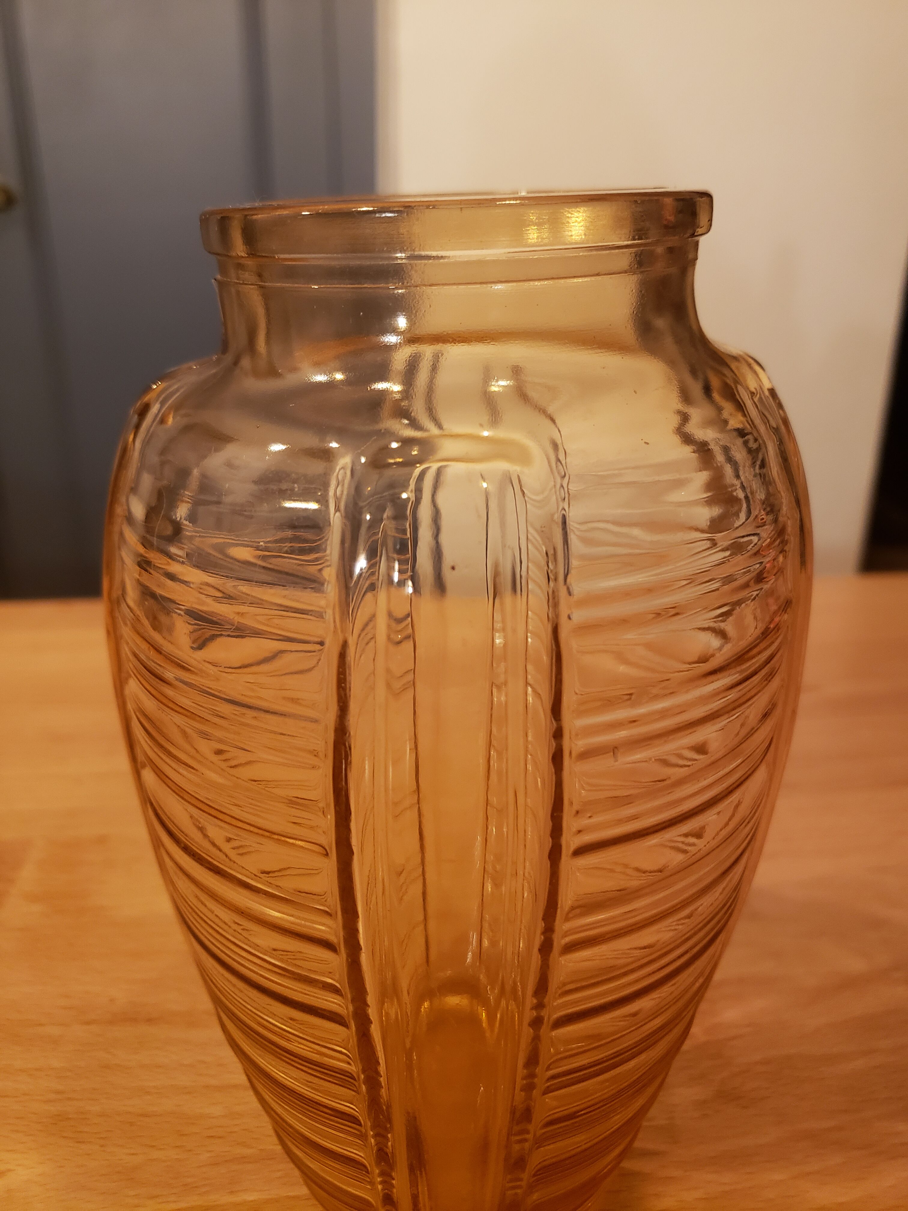 Pink vintage vase