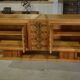 Art Deco buffet in oak and wrought iron by Léon and Maurice Jallot 1940s