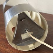 Lampe inox tube vintage design années 70