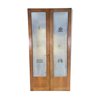 Pair of store doors from the 1950s