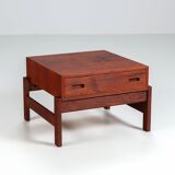 Illum Wikkelso side table in teak Hjorring Mobel Denmark 1960